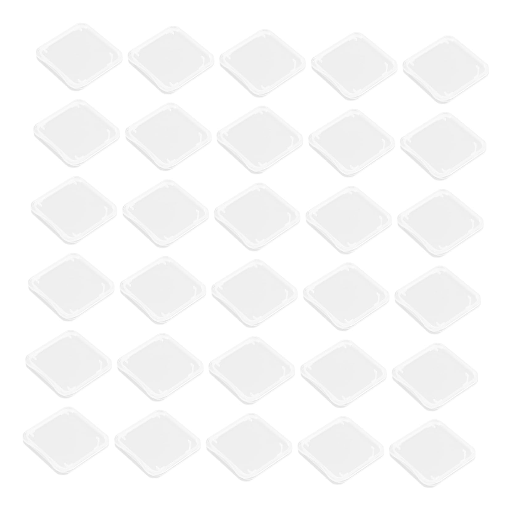 HOMOCONO 1set Memory Card Storage Boxes Transparent Organizers for Cards Material Holders Protects Against Loss Damage for Organization Easy Access