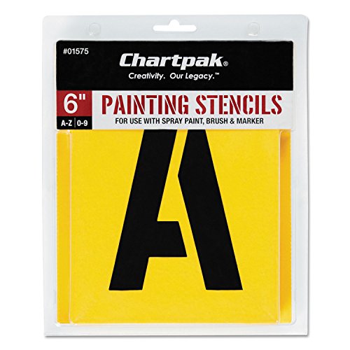 Peinture pochoir numéros lettres Chartpak pour atelier créatif