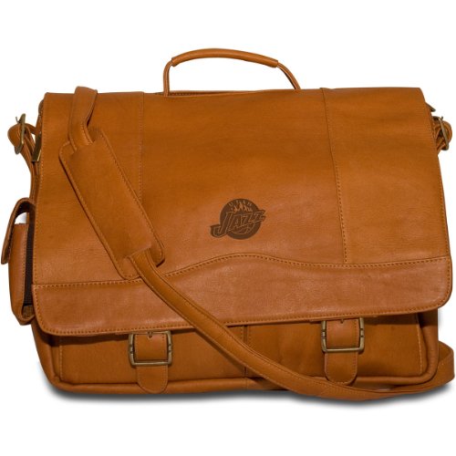 NBA Utah Jazz Tan Leather Porthole Case