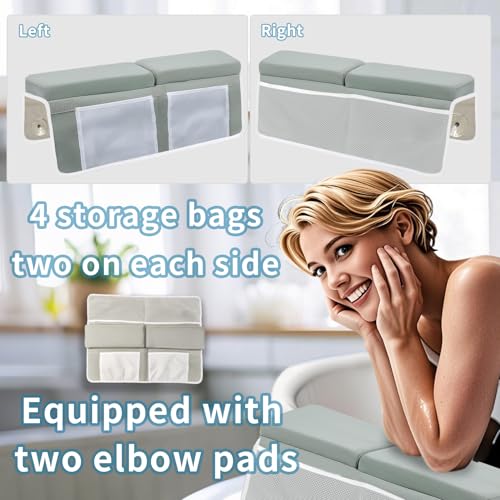 Image of KOMIDK Bath Kneeler and Elbow Rest pad Set for Baby and Toddler Bathing Baby Bath Kneeler and Elbow Rest pad Set Quick Drying, Foldable Non-Slip