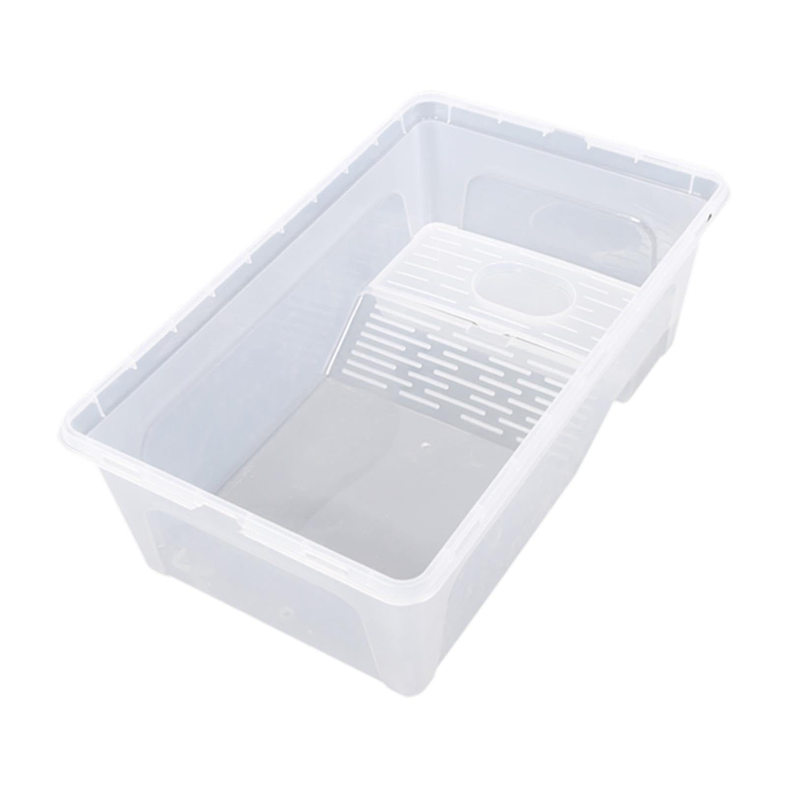 Generic Terrario per Tartarughe, Habitat per Rettili, Facile Da Pulire, Area di Incubazione, Scatola per Rettili, Contenitore Espositivo per Rane, XL
