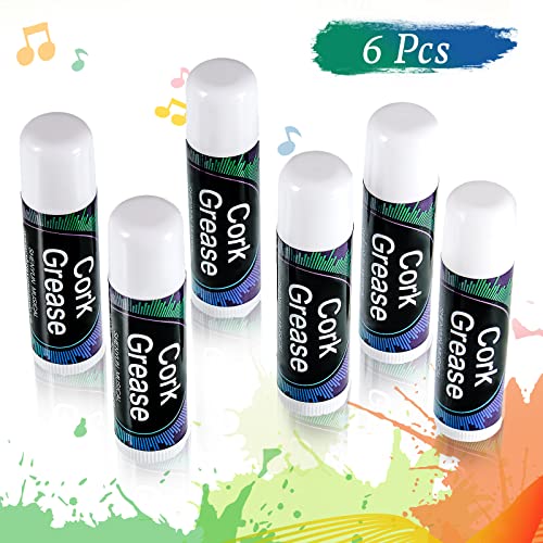 image for Tondiamo 6 Pieces Cork Grease for Clarinet Flute Grease Lubricant Tube