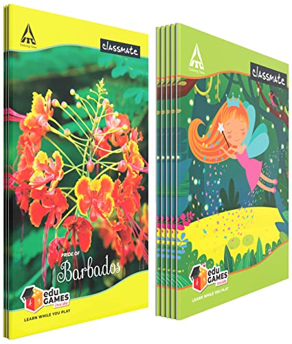 Image of Classmate Long Book - Unruled, 160 Pages, 314 mm x 194 mm - Pack Of 3 Notebook - Unruled