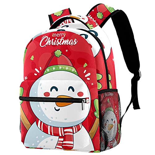 Sac à dos voyage campus enfant bonhomme de neige - Porte-bouteille ergonomique