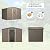ALAULM 8'x6' Outdoor Storage Shed Outdoor Galvanized Metal Tool Shed with Vents & Sliding Door, Waterproof Garden Shed for Patio,Lawn,Backyard to Store Bikes,Tools,Brown