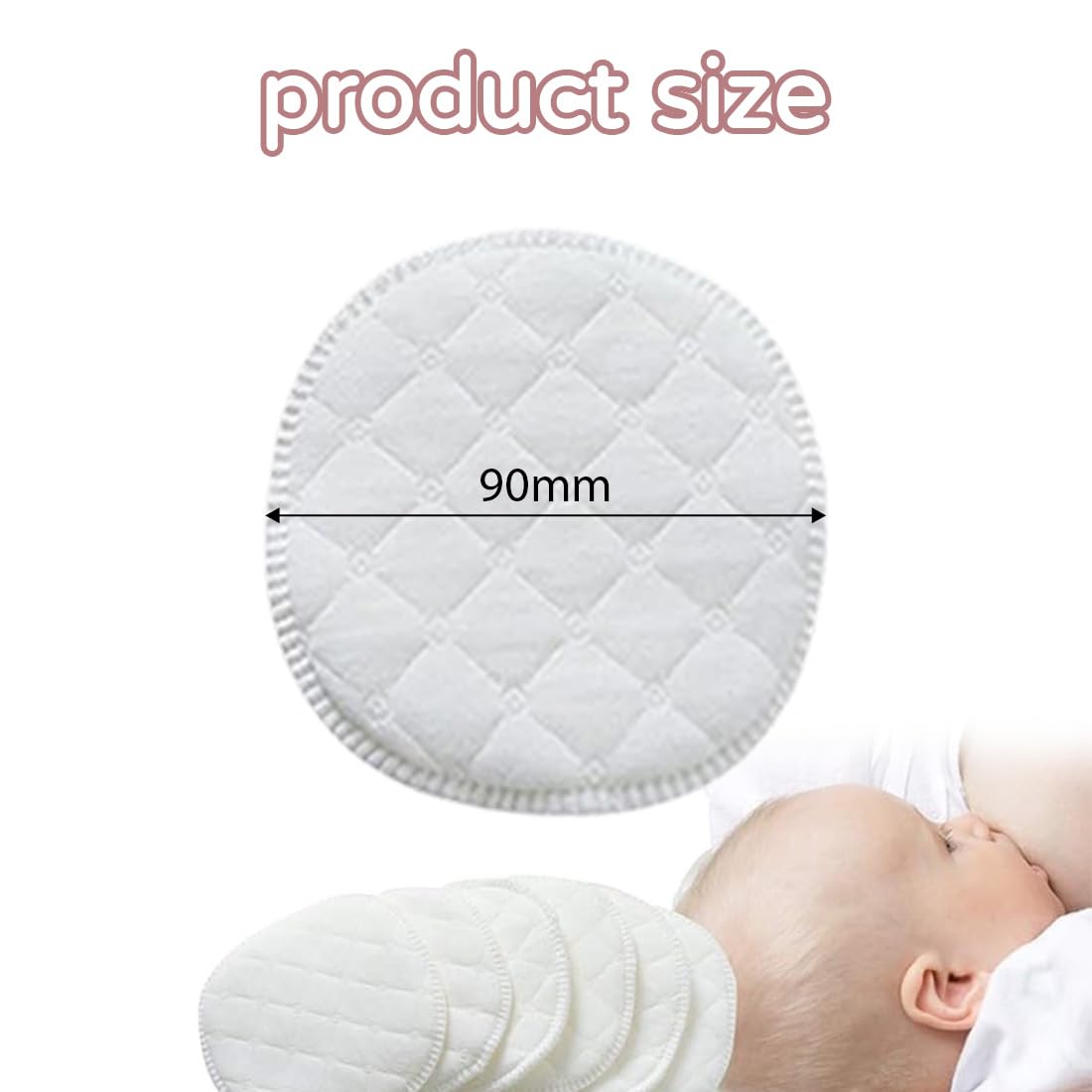 14PCS Almohadillas de enfermería Lavables, Reutilizable Bambú orgánico Protectores mamarios con Bolsa de lavanderia y Bolsa de Almacenamiento - Absorbente, hipoalergénico para Amamantamiento