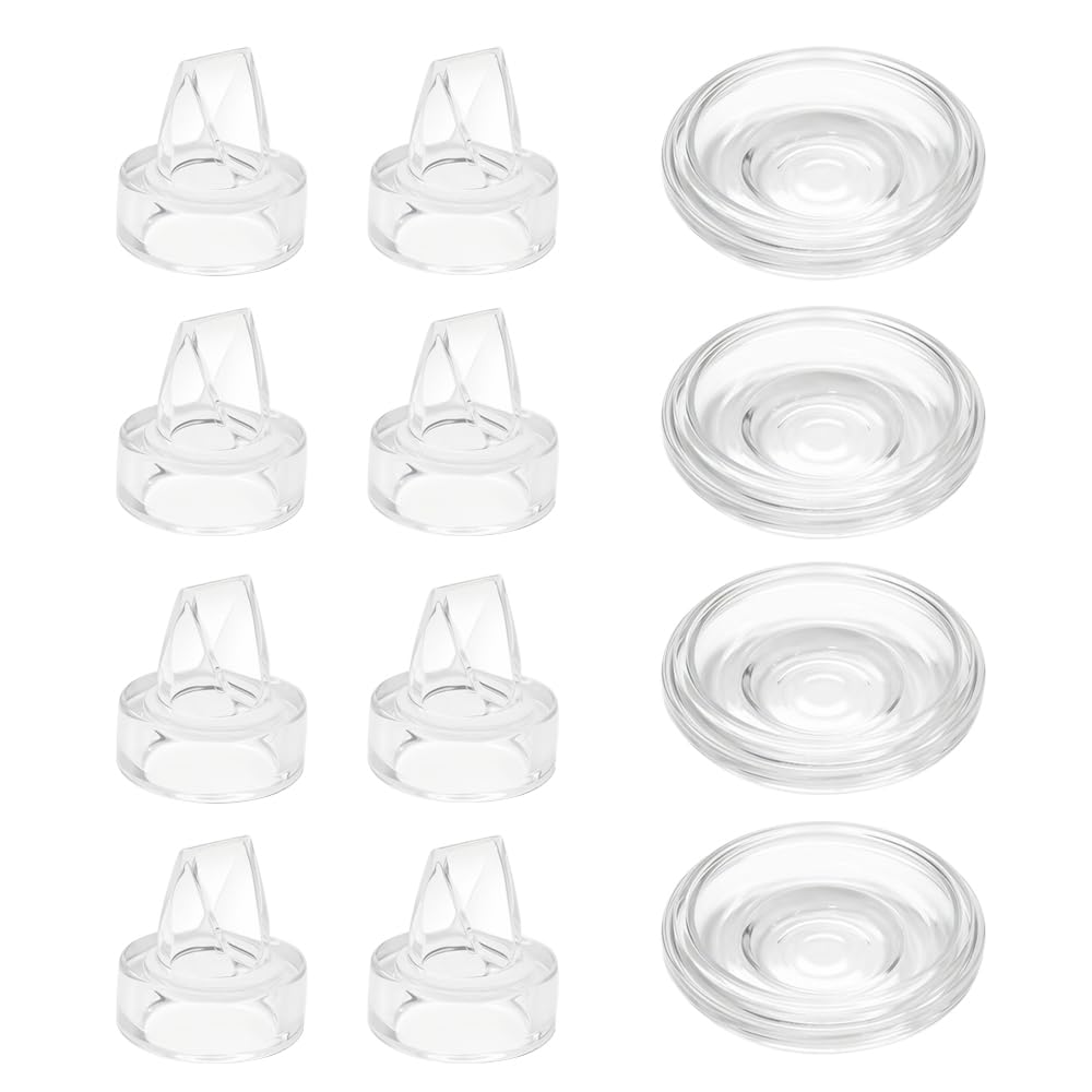 12Pcs Duckbill Valve and Silicone Diaphragm, Compatible with Momcozy S9 Pro / S12 Pro / S9 / S12 Breastpump, Electric Breast Pump Replacement Parts Accessories