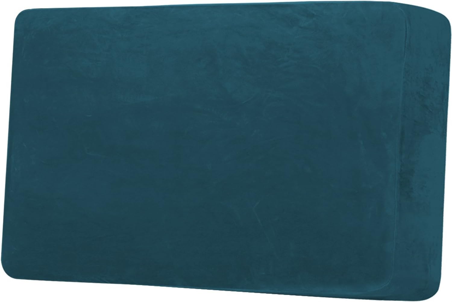 LINGKY Sofa Seat Cushion Cover, Sofa Cushion Slipcovers Stretch Velvet, Universal Non-Slip Couch Cushion Covers Replacement for Individual Furniture Protector (Deep Teal,2 Seater)