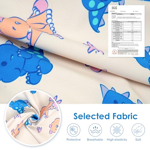Image of cyeollo Recovery Suit for Dogs Surgery Suit Female Spay Soft Breathable Pet Onesie Bodysuit Male Dog Neuter, Small Medium Dogs Surgical Recovery Shirt, Dinosaur, L