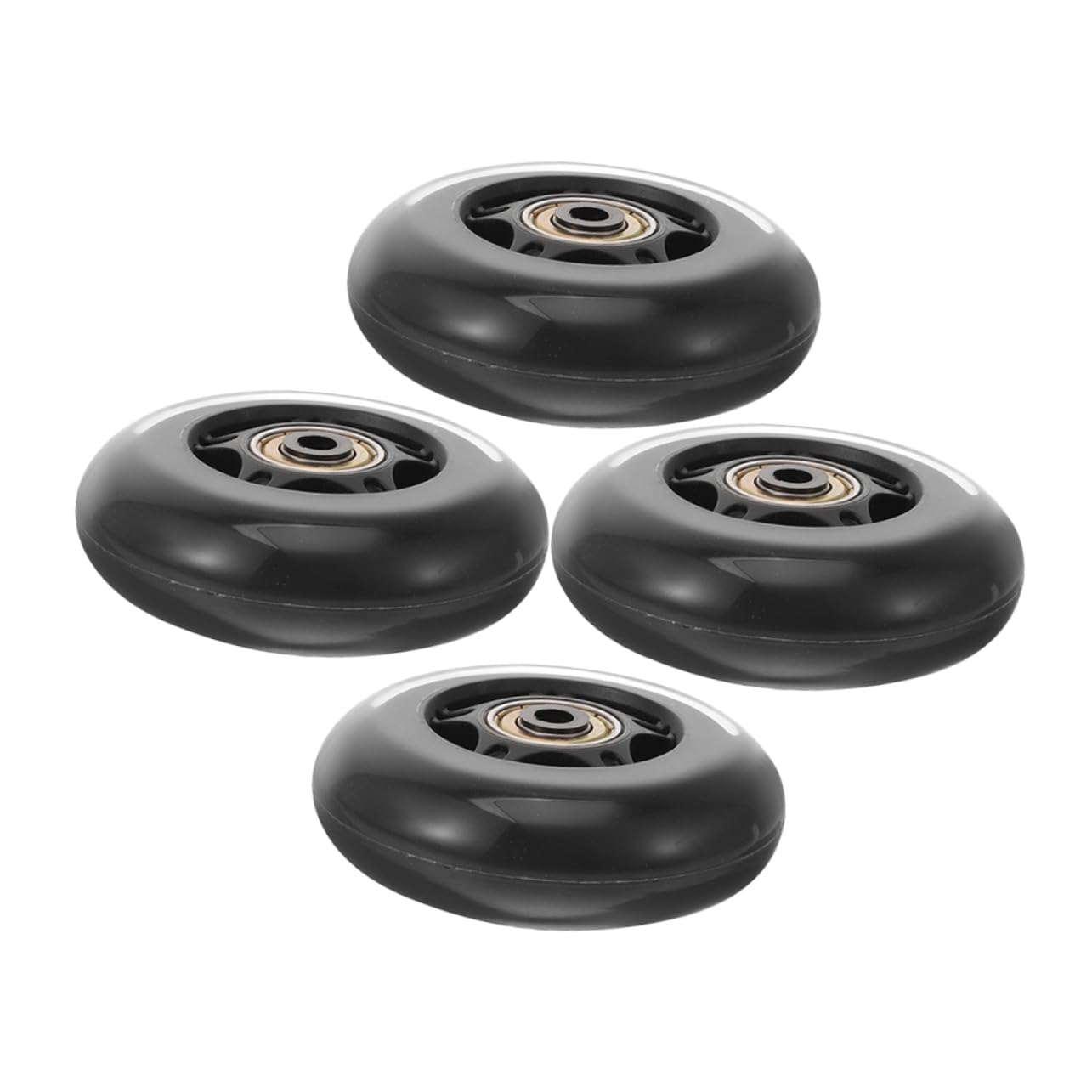BESPORTBLE Replacement Wheel Set 2.5 Inch Pu Silent Roller Skates Furniture Scooter Wheels