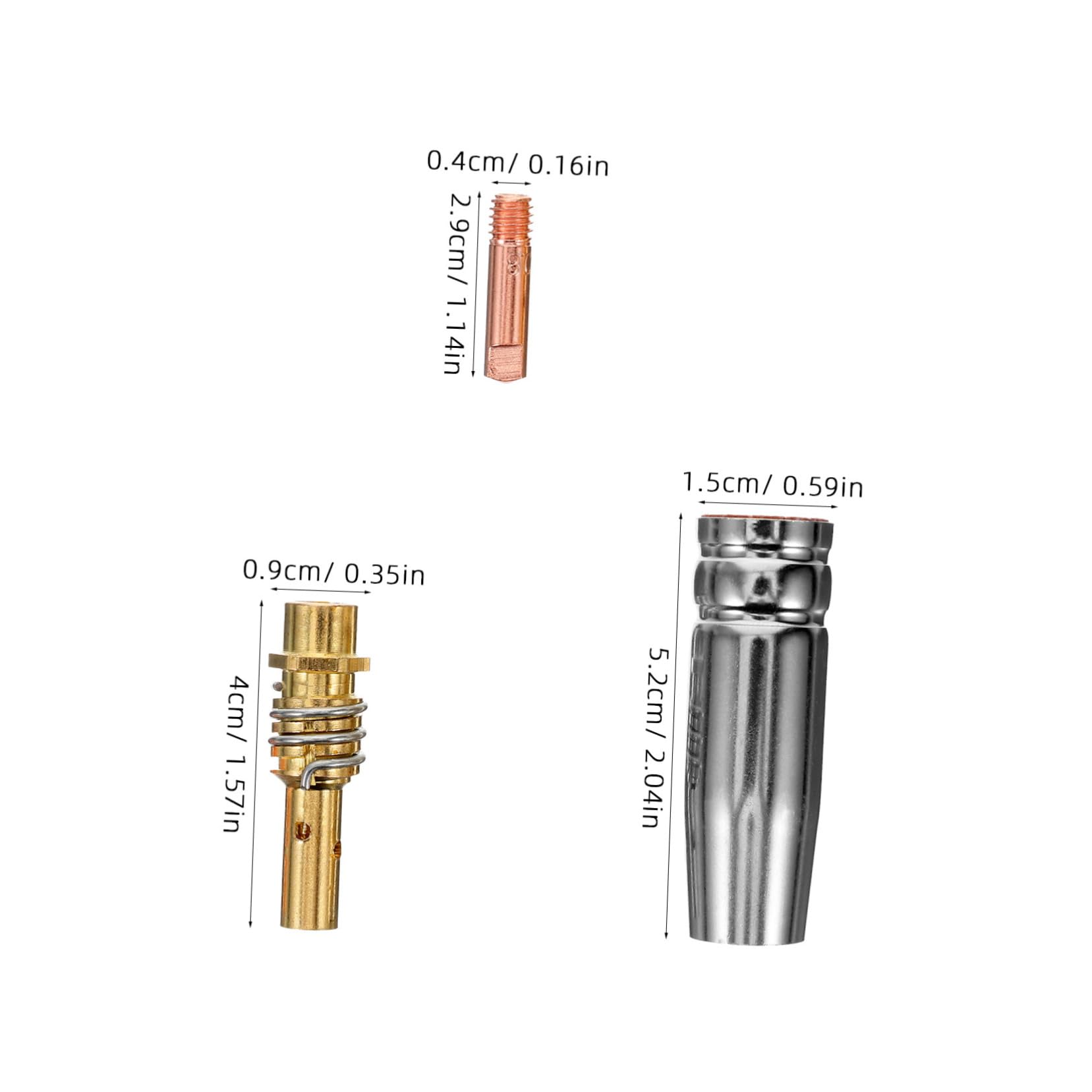 HOMOCONO Welding Accessories 15ak Replacement Kit Nozzles Welder Tip Nozzles Set