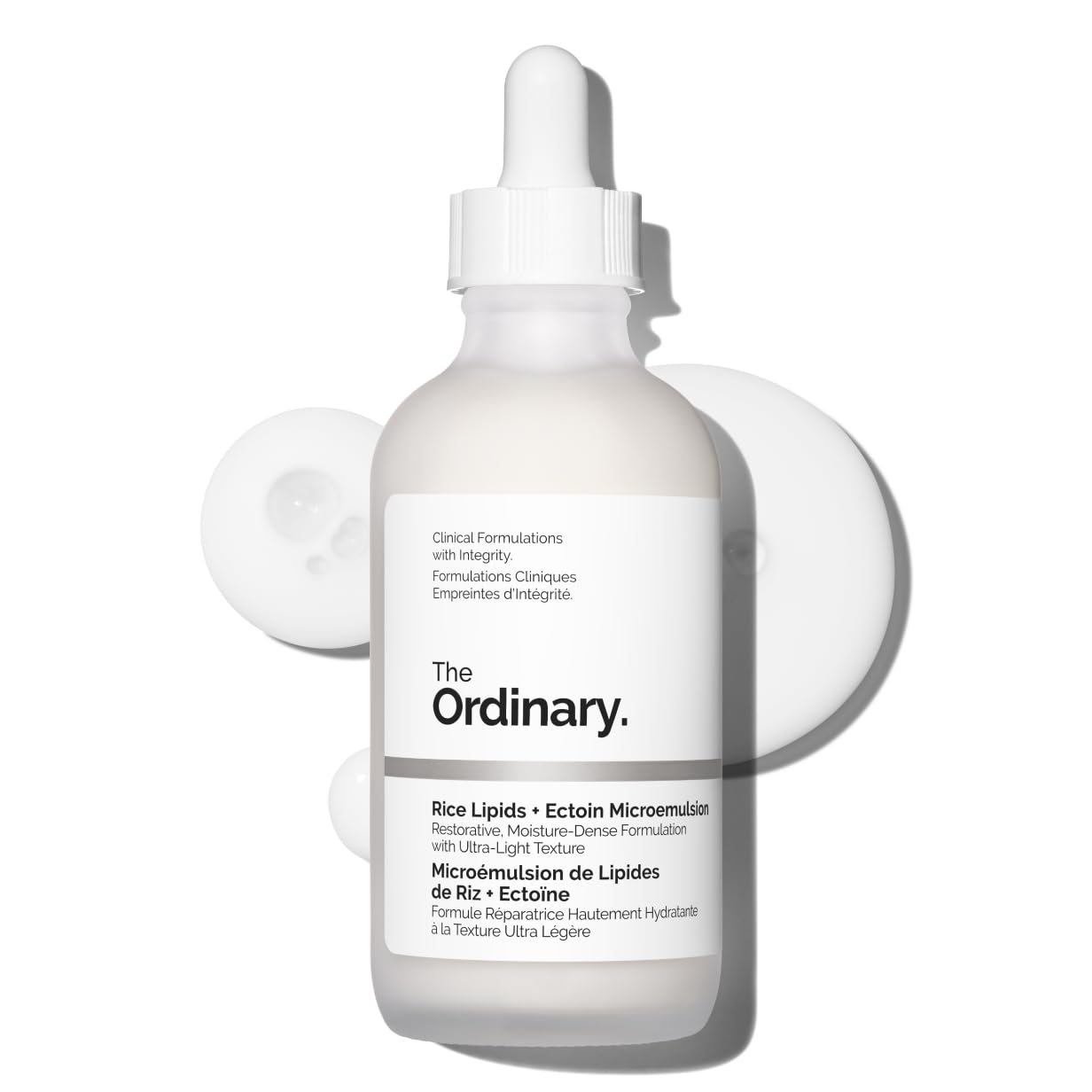 The Ordinary Rice Lipids + Ectoin Microemulsion Moisturizer for Dry Skin, Soothing Hydration, Barrier Repair, Reduced Redness, 120ml