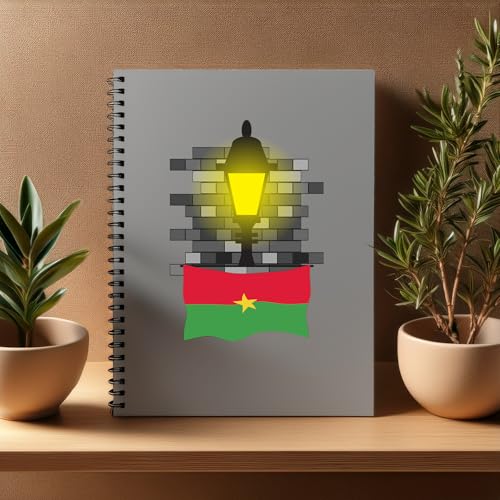 Carnet A5 Burkina Faso ligné de 100-160 pages pour écriture nette
