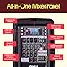 Pyle PA Speaker DJ Mixer Bundle - 300 W Portable Wireless Bluetooth Sound System w/ USB SD XLR 1/4