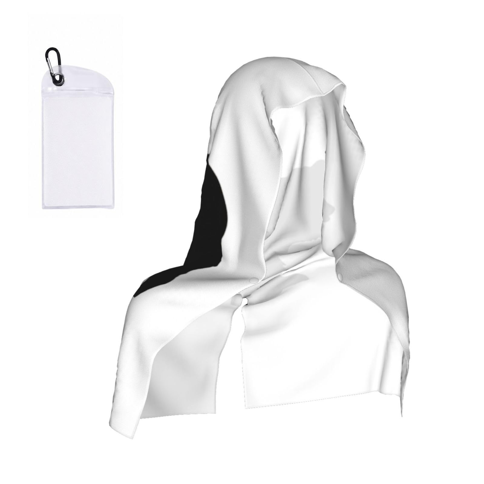 DUWAA Bear Print Reusable Hoodie Cooling Neck Wrap, Hot Weather Outdoor Sports Workout Head Towel For Stay Chill