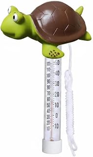 Buoyant Turtle Thermometer Waterproof Buoyant Pool Thermometer Read Temperature Gauge for Kids, Outdoor