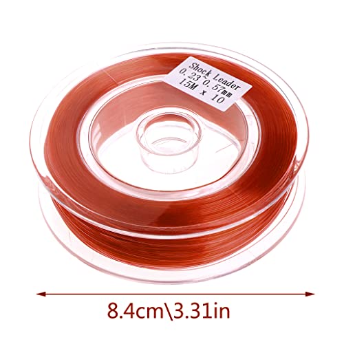 Sardfxul Fishing Fly Line, Support Braided Sinking Shock Leader Line, Abrasion Resistant #TOP6