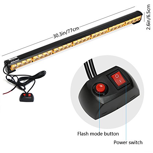 Rupse - Barra luminosa a LED da 80 cm, 7 modalità