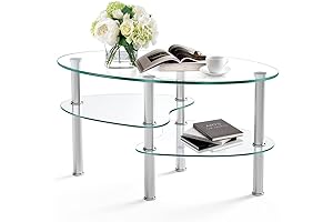 Mesa de cristal para la sala Nidouillet 3 Tier AB200