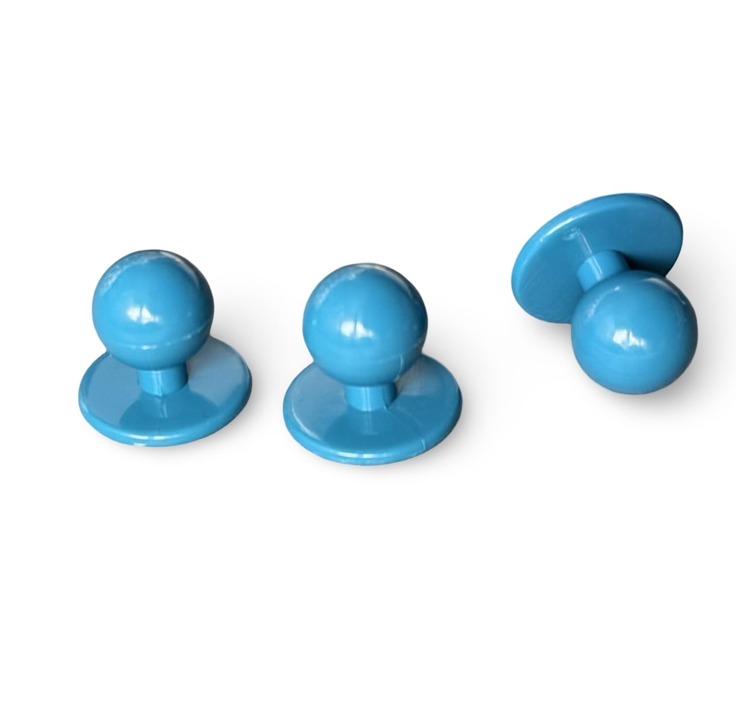 Hartmann-Knöpfe Pack of 12 chef jacket buttons, plastic ball buttons, apple green, berry, beige, jeans blue, black or white (turquoise)