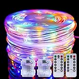 Swonuk LED Strip Lights, 100FT Smart LED Lights with Remote Control, Bright 300 LEDs Color Changing RGB Lights, Waterproof Rope Light for Bedroom, Room Party, Kitchen (Multicolor & 2x50FT)