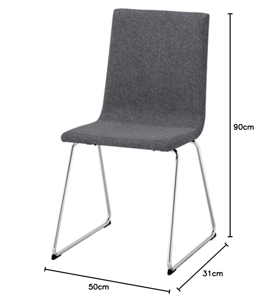 VOLFGANG Chair, chrome-plated, Gunnared medium grey: Buy Online at