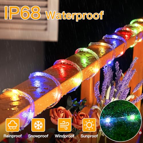 image for Ollny Rope Lights 33FT 100 LED, USB Multicolor String Lights with Remo