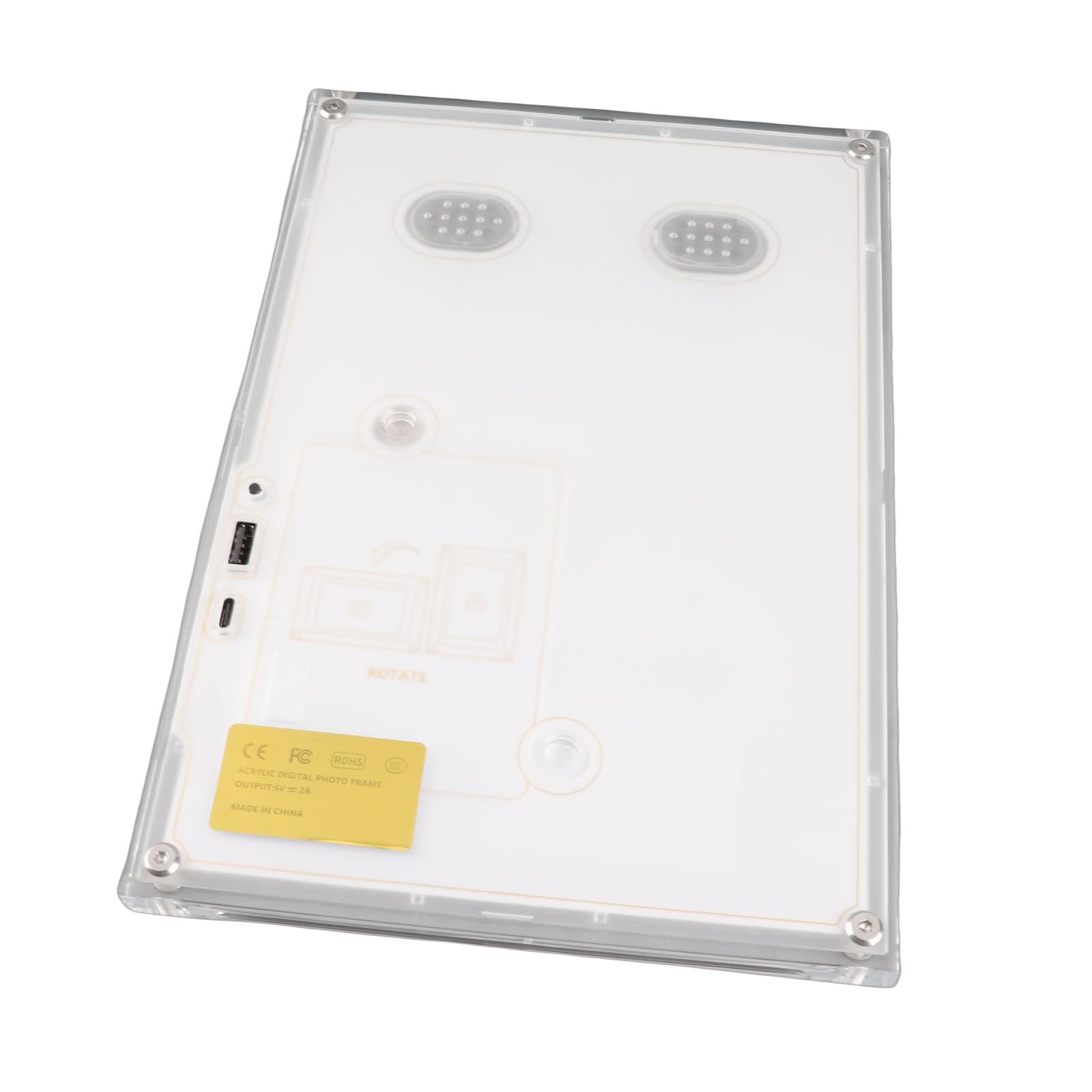 Zerodis Cornice per Foto Digitale Touch Screen WiFi da 10,1 Pollici Dispositivo Intelligente in Acrilico Memoria da 32 GB per Ricordi di Famiglia