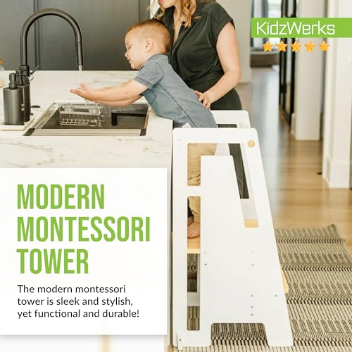 Moderntoddlertowermontessorikitchenstepstoolsleekmoderndesignadjustablestandingplatformforkitchencounterwhitewoodmodernstandingtower Urban Country Home Decor Modern toddler tower montessori kitchen step stool sleek modern design adjustable standing platform for kitchen counter whitewood modern standing tower urban country home decor