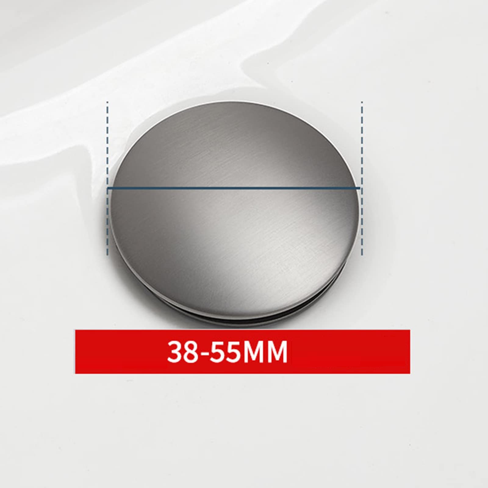 Bonde Lavabo Universelle Bonde Clic Clac avec Trop Plein Bonde de Vidage Lavabo Pop Up Laiton 1 1/4" Pour Évier De Robinet De Salle De Bain