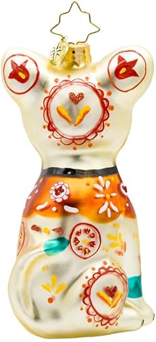 Miniatura 10 de Christopher Radko Adorno decorativo de cristal europeo hecho a mano para Halloween, árbol de Navidad, mujer bruja