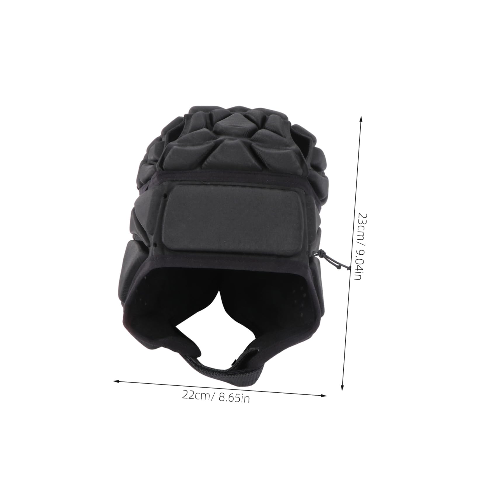 Equipaggiamento Protettivo Rugby Guardia Di Calcio Portiere Copricapo Berretti Di Mischia Imbottito Cappello Da Mischia Hockey Casco Da Calcio Black