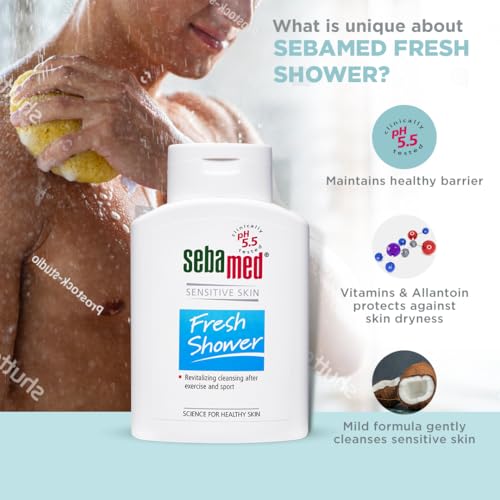 Sebamed Fresh Shower 200 ml|PH 5.5|Revitalises skin| Suitable for sensitive skin|For Active lifestyle - Image 5