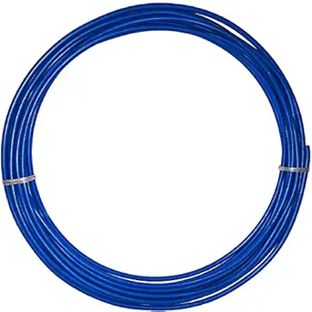 Visiaro Blue Soft PVC Coated Copper Pipe/Tube Pancake Coil, Outer Diameter - 3/8 inch, Wall Thickness - 16(L) guage and 0.5mm PVC coating, Pack of 1 pcs