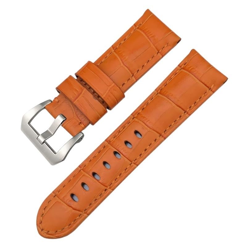 Bracelet montre 24mm cuir véritable Panerai Luminor 1950 PAM013012 crocodile