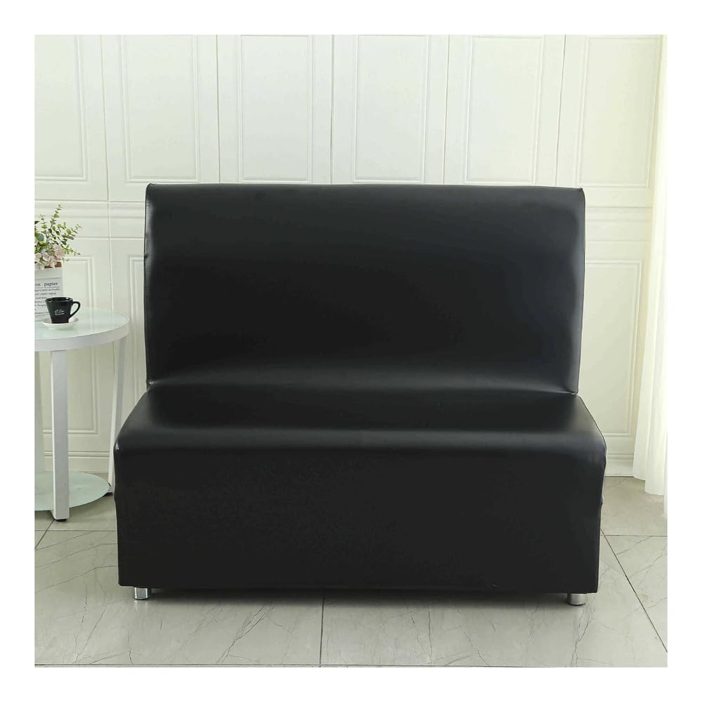 YANGAFJDUA Waterproof Armless Sofa Chair Covers Slipcovers with Elastic Bottom, Stretch Armless Couch Slipcover without Arm PU Futon Covers Slipcovers Non-Slip Chair Furniture Protector