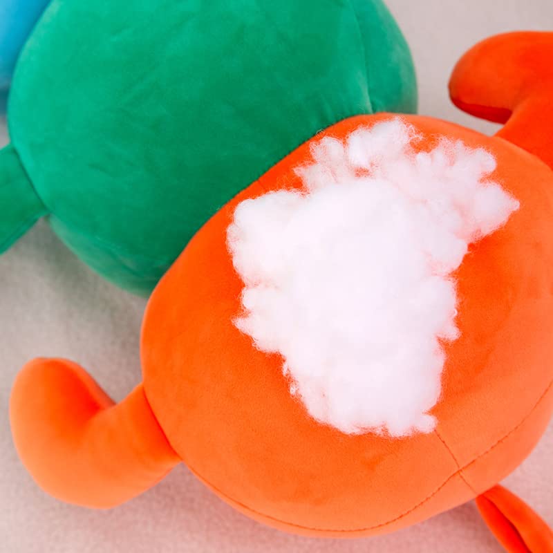 Lindo Juguete Colorido de Peluche de Oruga Fresa Almohada de Oruga Muñeco de Peluche para niñas/Parejas Regalo Colorido 110cm