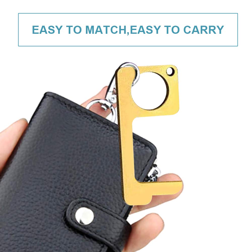 Hygiene Hand Brass EDC Door Opener Closer No-Touch... U2013 Vicedeal