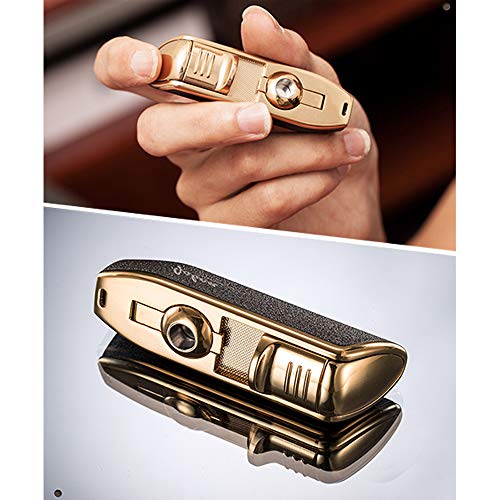 Briquet Coupe-Vent à 3 Becs - Allume-Cigare Turbo Flame Jet Rechargeable - 6