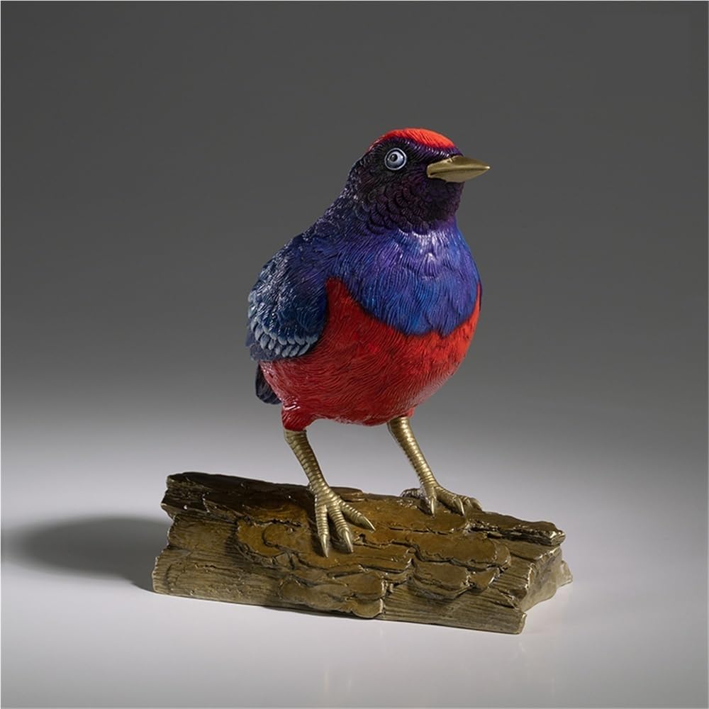 Dekorative Figuren Kupfer Granatapfel Rot Acht-Farbe Drossel Kreative Vogel Ornamente Hause Desktop Dekoration Handgemachte Statue Schreibtischdekoration