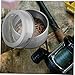 Yardwe Stainless Steel Fishing Bait Box Lid Round Worm and Maggot Holder Portable Fishing Bait Storage Container for Anglers Outdoor Tackle Organizer
