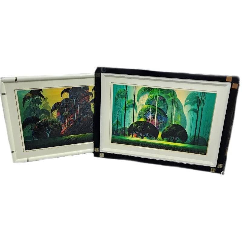 アイベン・アール　 グリーン フォレスト Amazon.co.jp: EYVIND EARLE アイベン アール 版画 2点セット