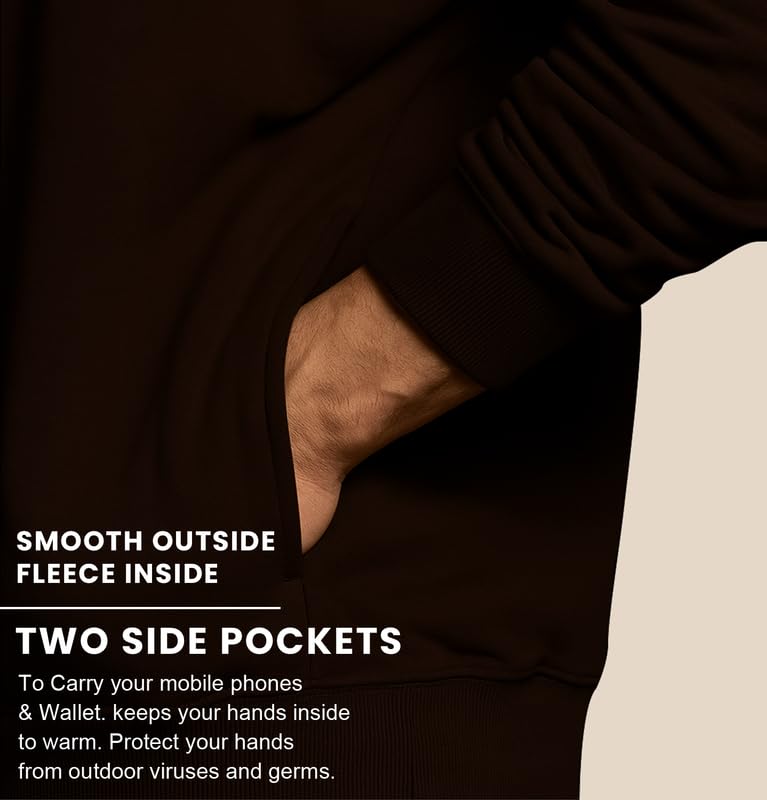 Image of Sleepynuts Men's Full Sleeve Round Neck Fleece Sweatshirt