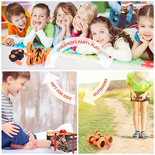 Peradix RC Remote Control Stunt Car, Electric 4WD Cars 360°Off Road Acrobatic Rotation Vehicle, 2.4GHz High Speed Racing Slot Car Toys for Boys Girls(Battery and USB Charging Cable Included) - Thumbnail 3