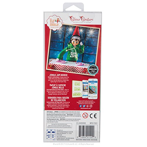 Elf on The Shelf Claus Couture Jingle Jam Hoodie Novelty, Green