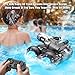ZHYLLO Amphibious Remote Control Car with Water Gun, Waterproof Monster Truck Toys 4WD All-Terrain RC Cars, RC Trucks Pool Toys Gesture Sensing Rc Stunt Car, Birthday Gifts for Boys Age 8-12+ Yrs