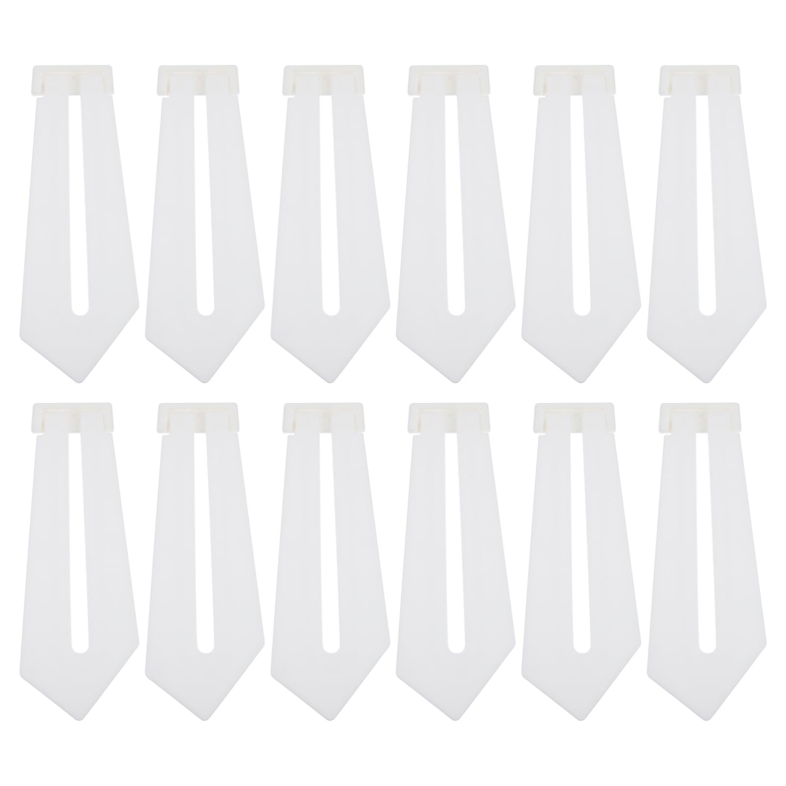 FUNOMOCYA Home Photo Frame Racks 12pcs Plastic Trapezoid Holders Easy to Install Daily Office