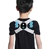 Upright Go Posture Corrector,Posture Corrector Kids with Smart Sensor Vibration Reminder Posture Brace Trainer Straightener to Improve Slouch,Color : Gray