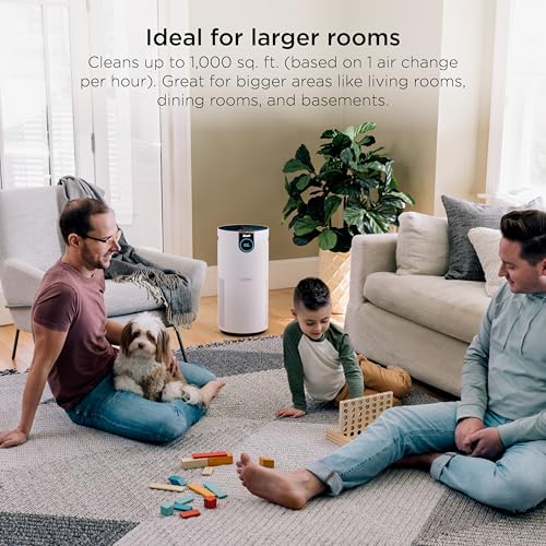 Image of Shark Air Purifier for Home Large Room, Clean Sense Technology, HEPA Air Filter, 1000 Sq Ft, Kitchen, Filters Smoke, Captures 99.98% of Particles, Pet Dander, Pollutants, Dust, Allergens, HP201