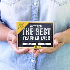Knock Knock Why You're the Best Teacher Ever Fill in the Love Book Fill-in-the-Blank Gift Journal, 4.5 x 3.25-inches Knock Knock Why Youre the Best Teacher Ever Fill in the Love Book Fill in the Blank Gift Journal 45 x 325 inches